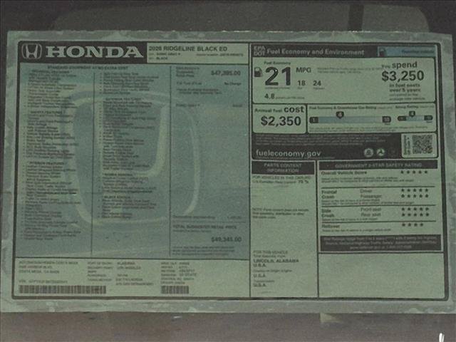 New 2026 Honda Ridgeline Black Edition image 19