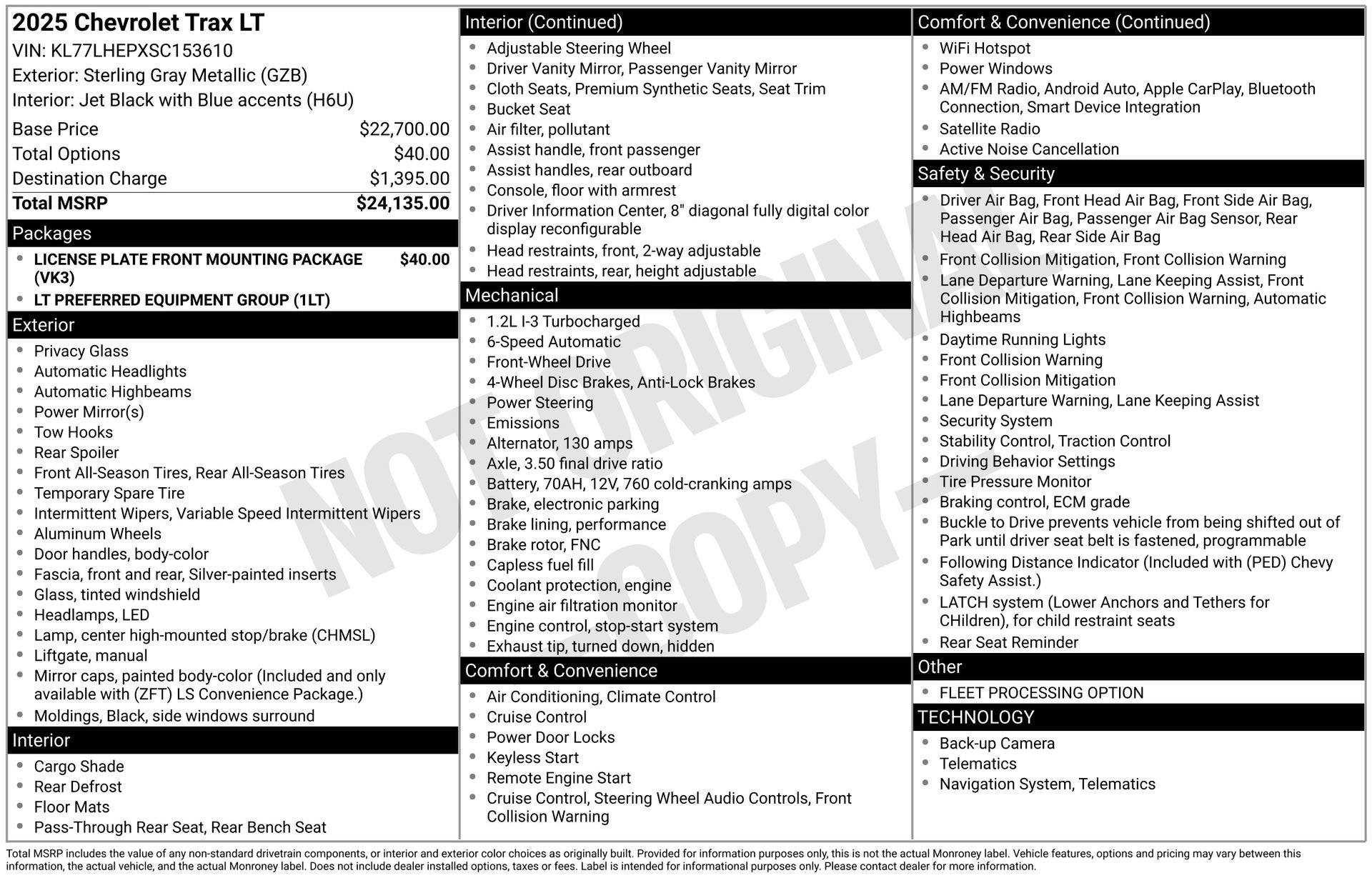 Used 2025 Chevrolet Trax LT image 24