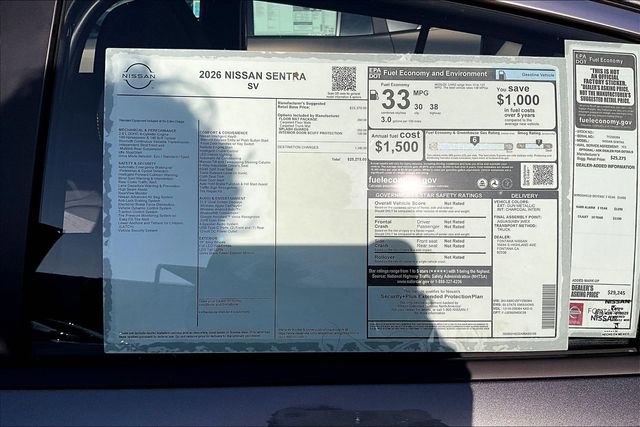 New 2026 Nissan Sentra SV image 12