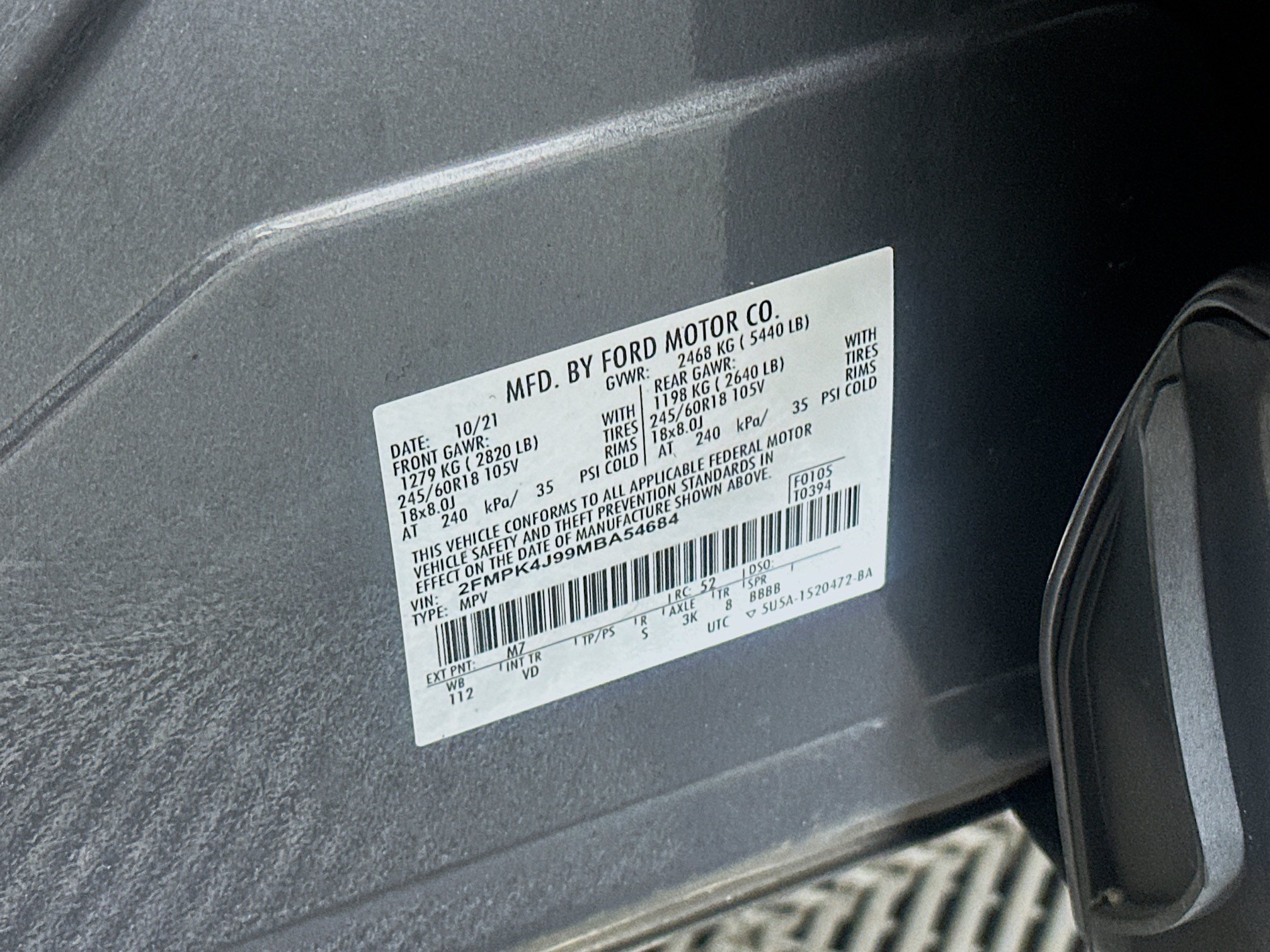 Used 2021 Ford Edge SEL w/ Cargo Accessory Package AWD/4WD image 12