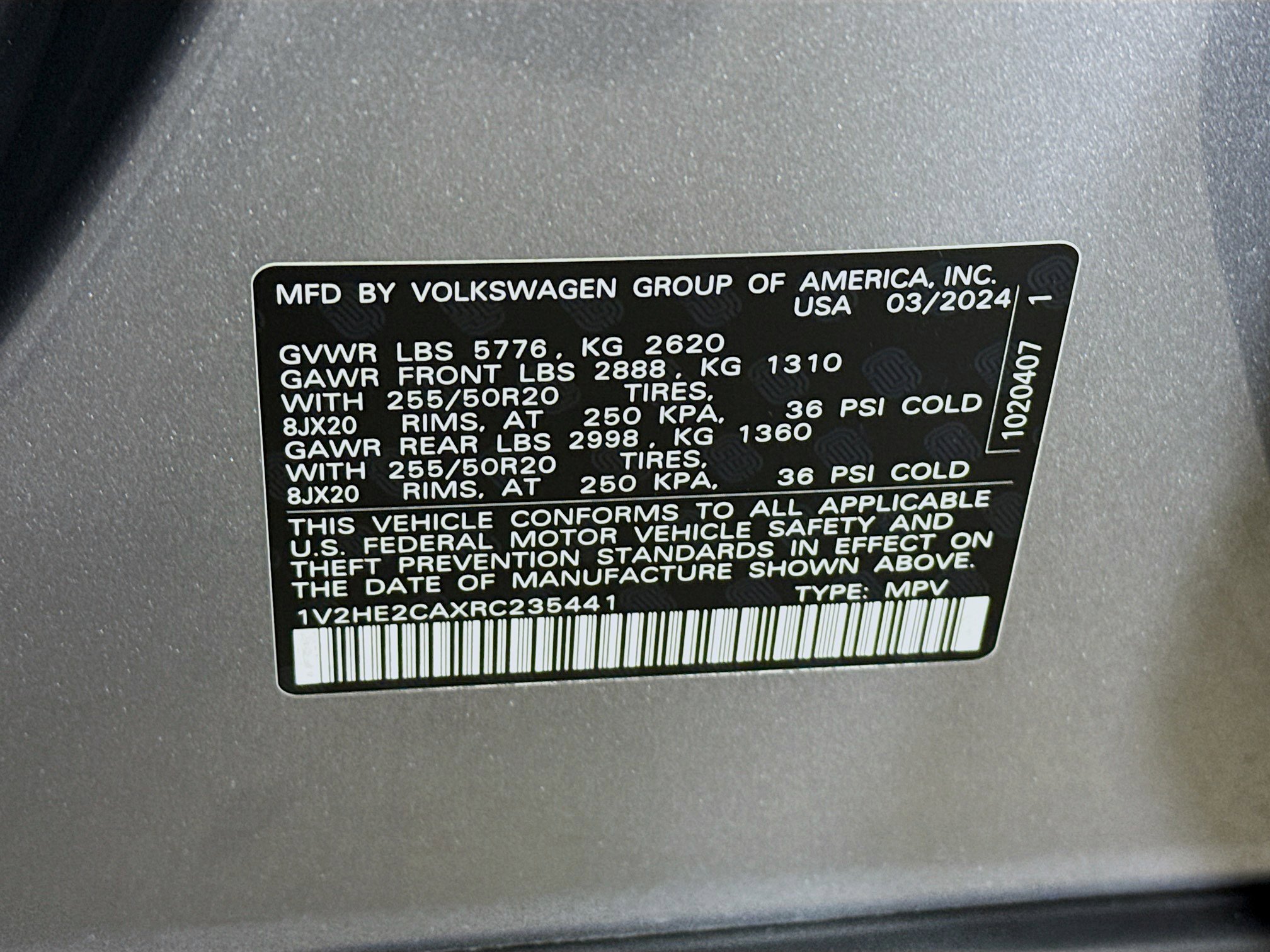 Used 2024 Volkswagen Atlas Cross Sport SE image 36