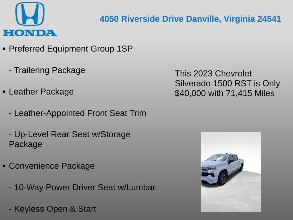 Used 2023 Chevrolet Silverado 1500 RST w/ Convenience Package II AWD/4WD image 26