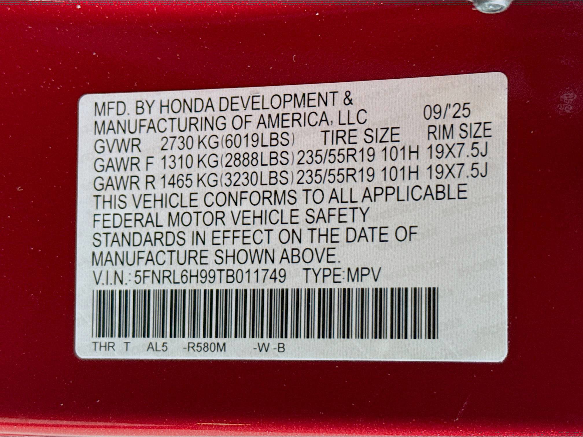 New 2026 Honda Odyssey Elite image 42