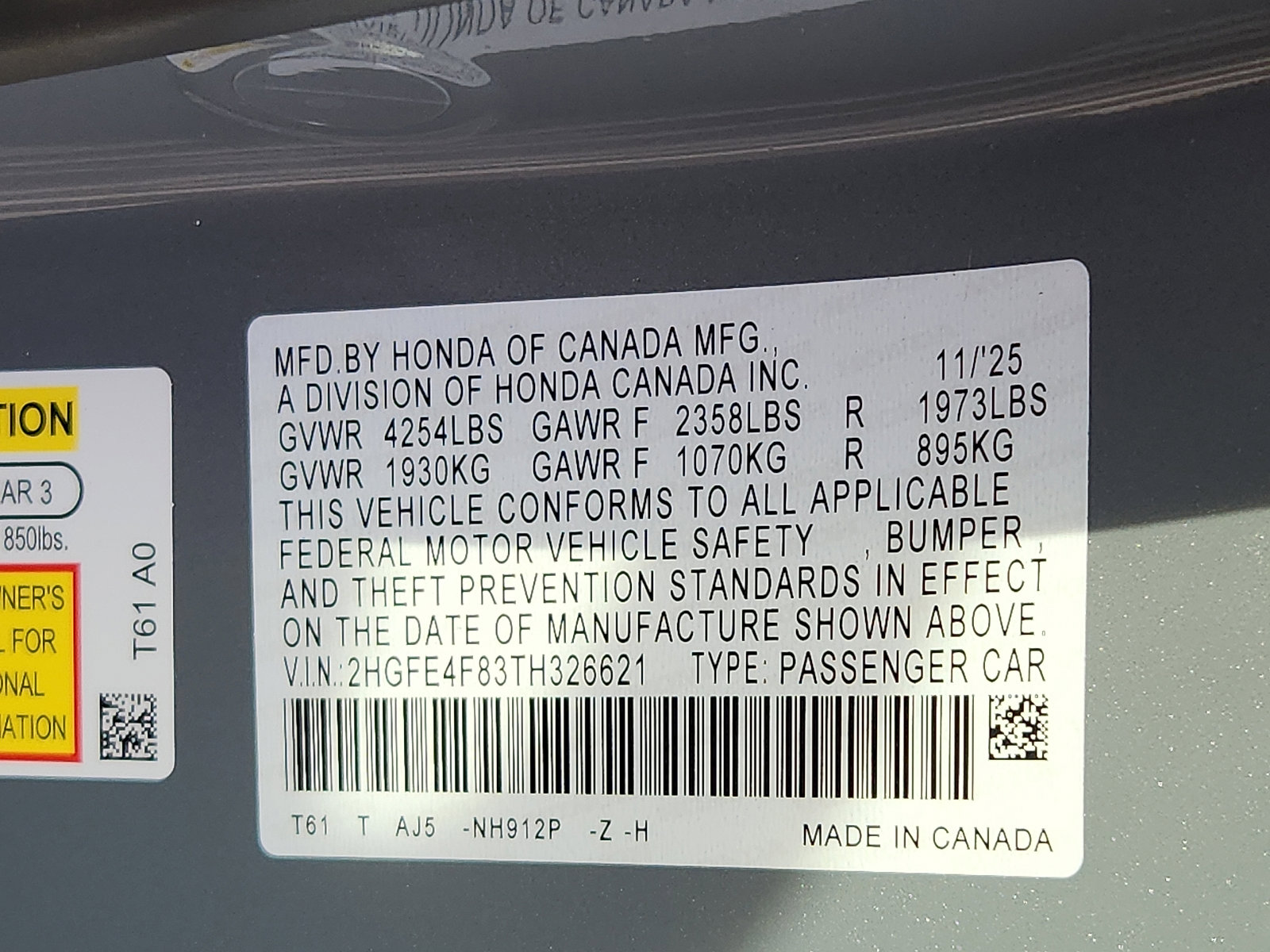 New 2026 Honda Civic Sport Touring image 18