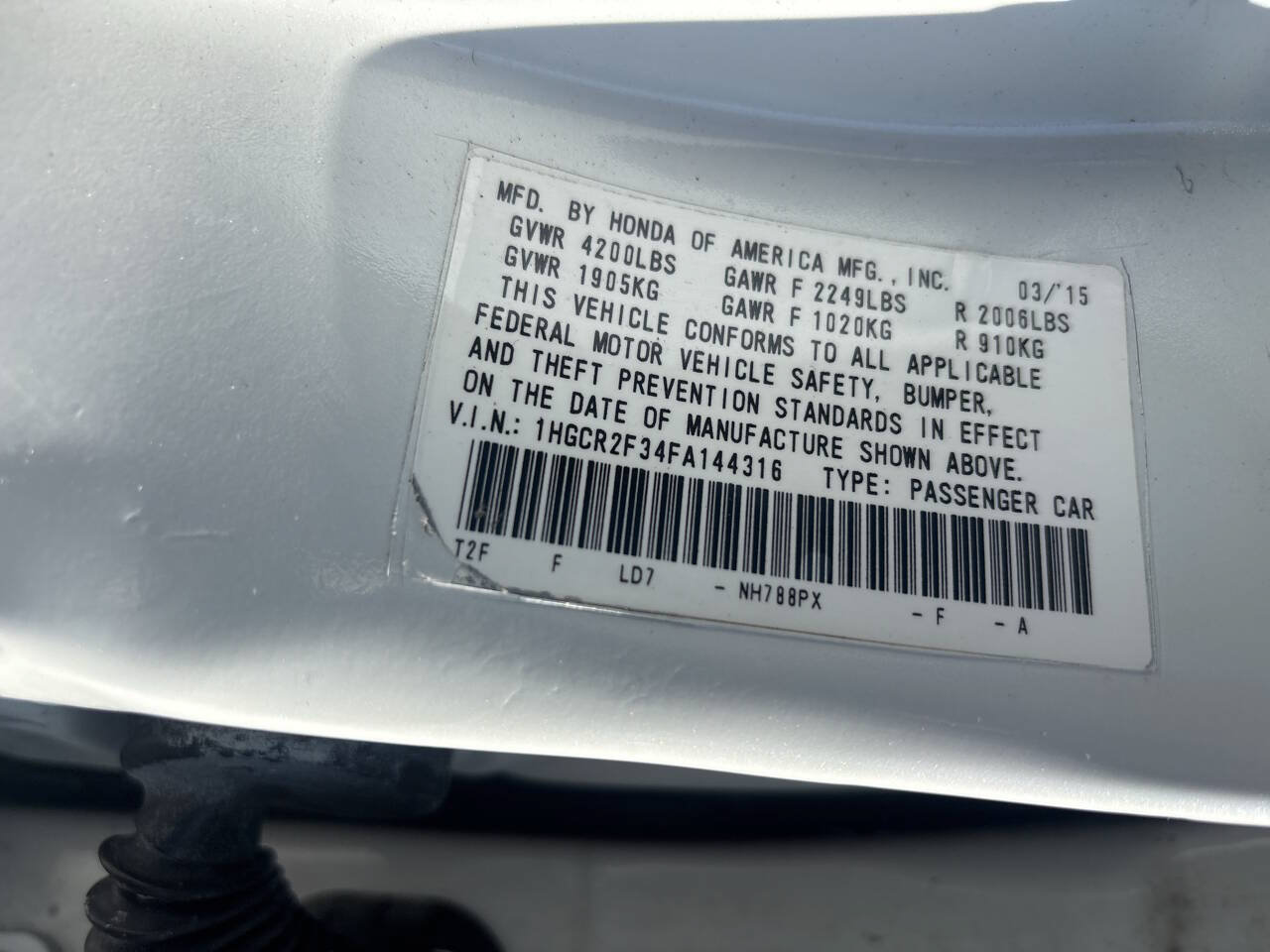 Used 2015 Honda Accord LX image 18