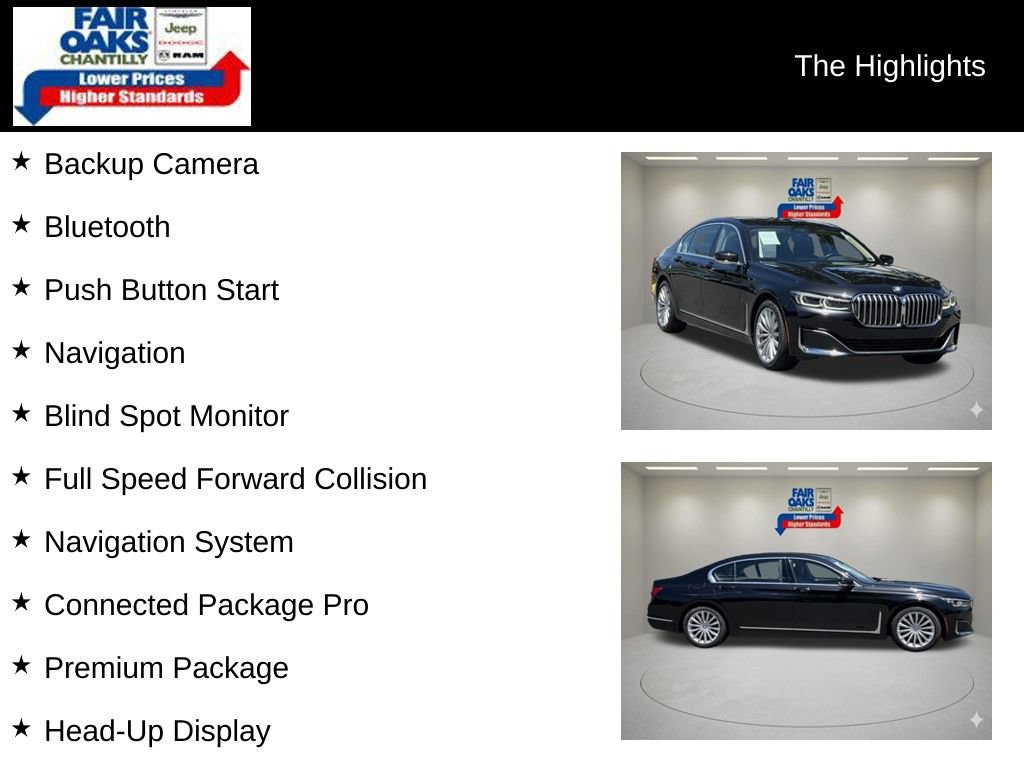 Used 2022 BMW 740i xDrive w/ Premium Package AWD/4WD image 2