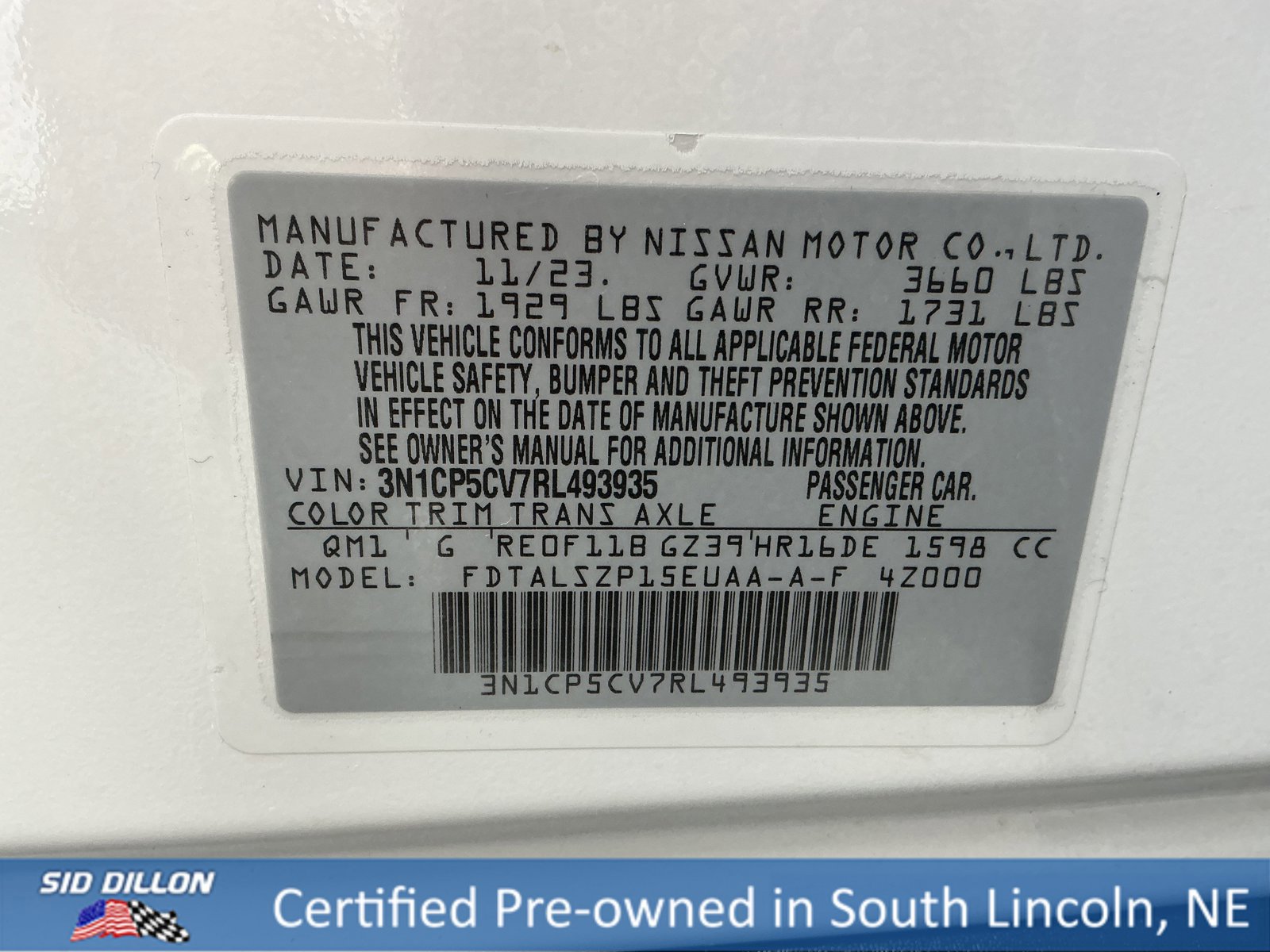 Used 2024 Nissan Kicks SV image 14