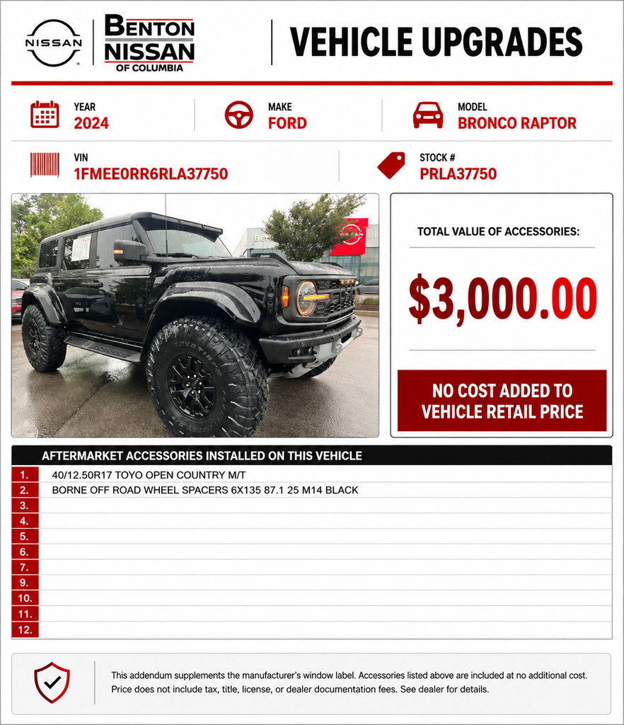 Used 2024 Ford Bronco Raptor AWD/4WD image 2