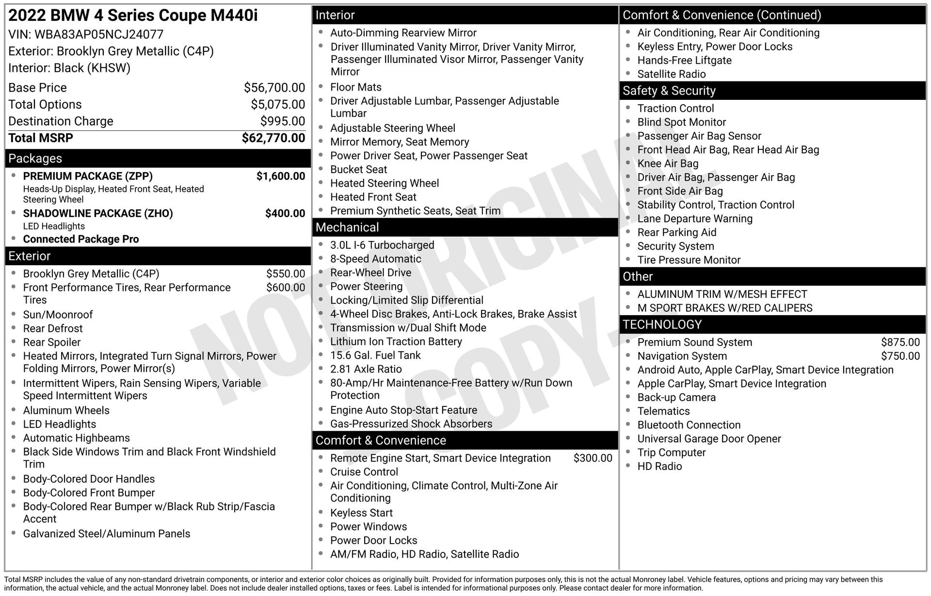 Used 2022 BMW M440i Coupe w/ Premium Package image 38