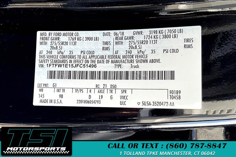 Used 2018 Ford F150 Platinum w/ Equipment Group 701A Luxury image 35