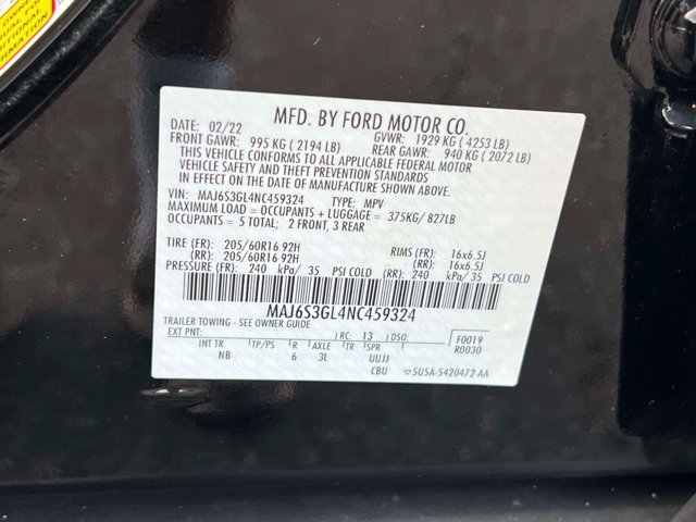 Used 2022 Ford EcoSport SE w/ SE Convenience Package AWD/4WD image 19