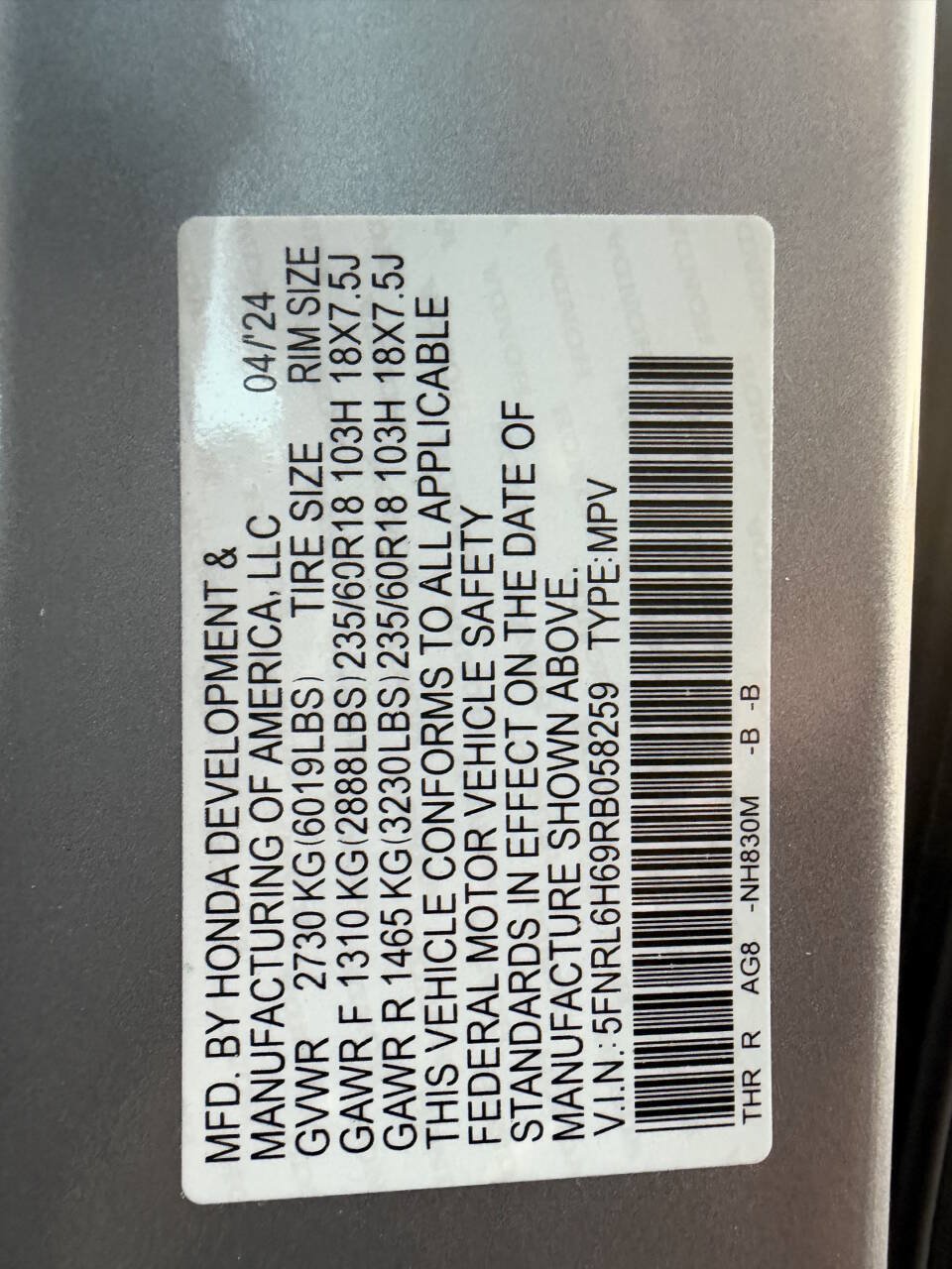 Used 2024 Honda Odyssey EX-L image 31