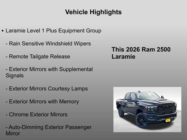 New 2026 RAM 2500 Laramie w/ Night Edition AWD/4WD image 26