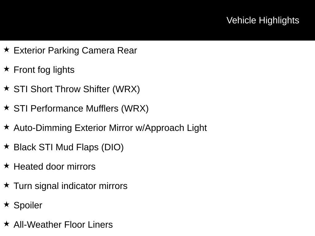 Certified 2025 Subaru WRX tS w/ Popular Package #2A image 13