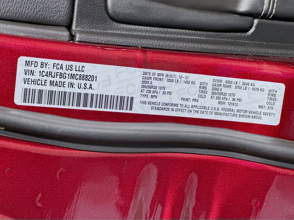Used 2021 Jeep Grand Cherokee Limited w/ Quick Order Package 2GK 80th image 33