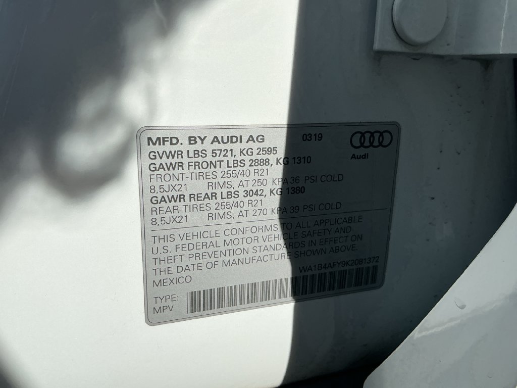 Used 2019 Audi SQ5 Premium Plus AWD/4WD image 25
