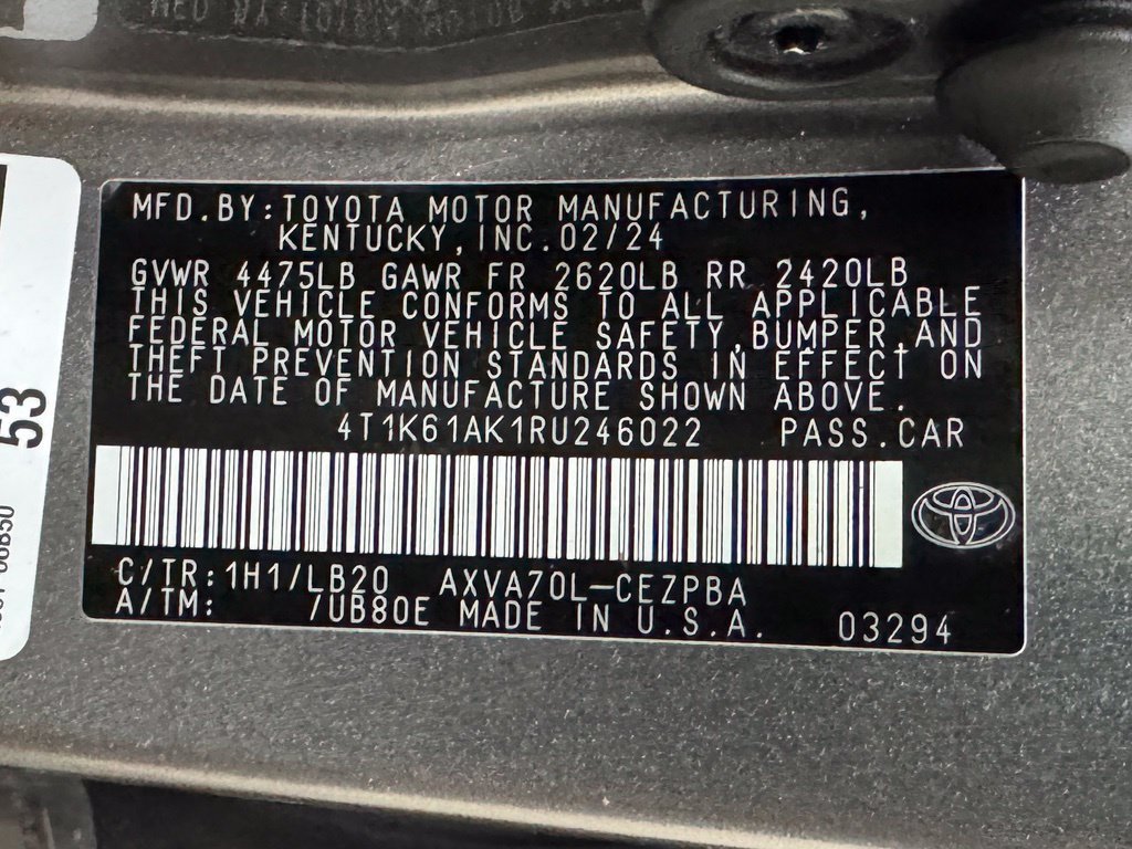 Used 2024 Toyota Camry XSE FWD image 11