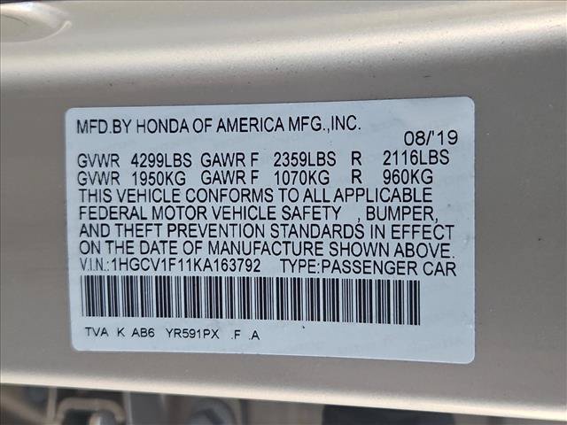 Used 2019 Honda Accord LX image 25