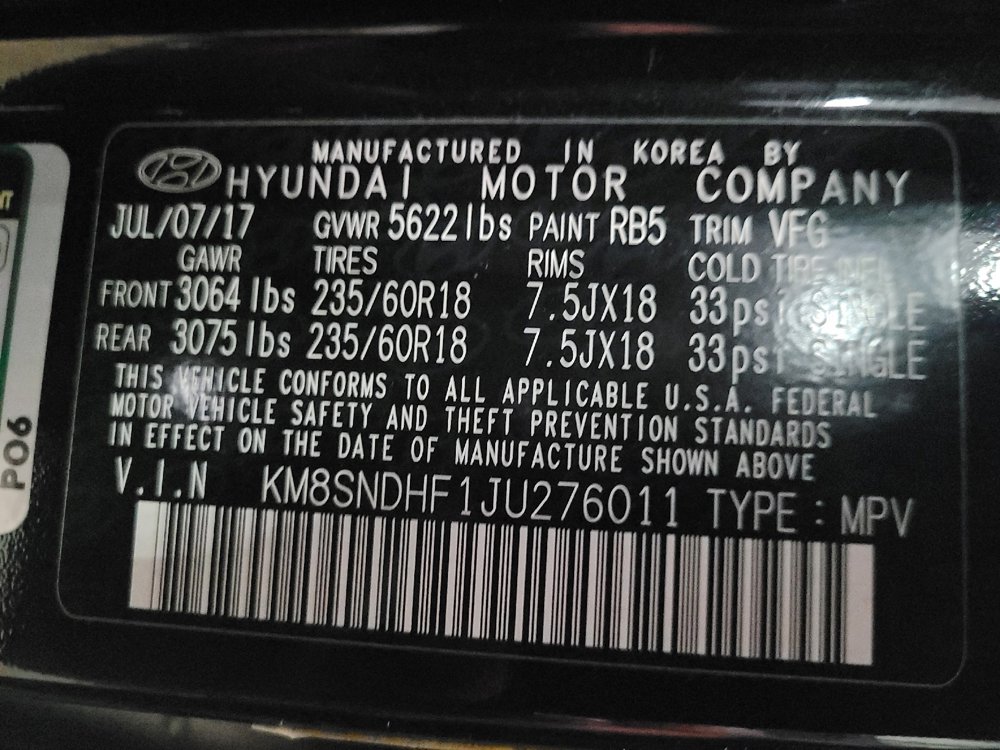 Used 2018 Hyundai Santa Fe SE w/ SE Premium Package 02 image 33