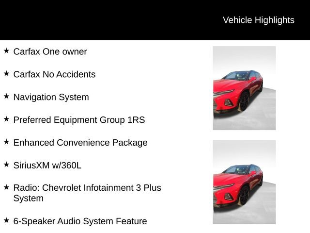 Used 2022 Chevrolet Blazer RS w/ Enhanced Convenience Package AWD/4WD image 6