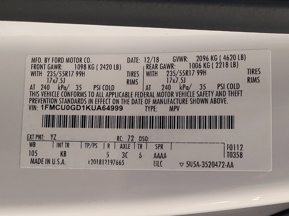 Used 2019 Ford Escape SE FWD image 33