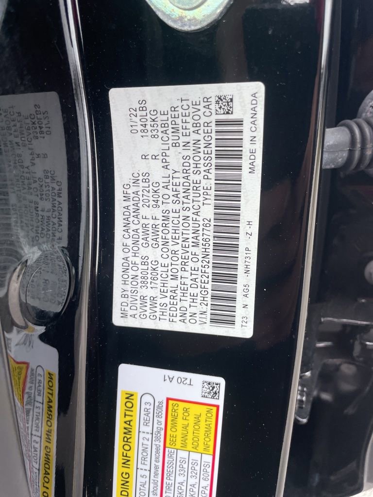 Used 2022 Honda Civic Sport image 14