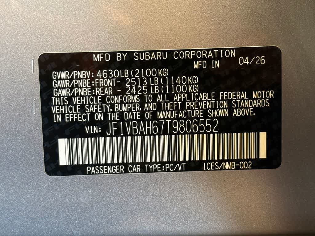 New 2026 Subaru WRX Premium w/ WRX Essentials Package AWD/4WD image 21