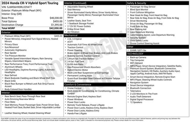 Used 2024 Honda CR-V Sport Touring image 1