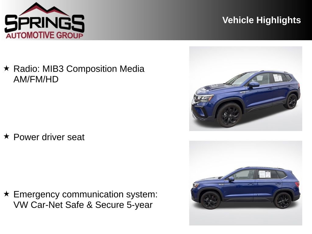 Used 2023 Volkswagen Taos SE image 2