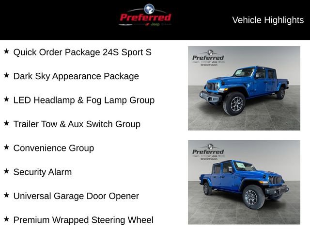 New 2025 Jeep Gladiator Sport image 11