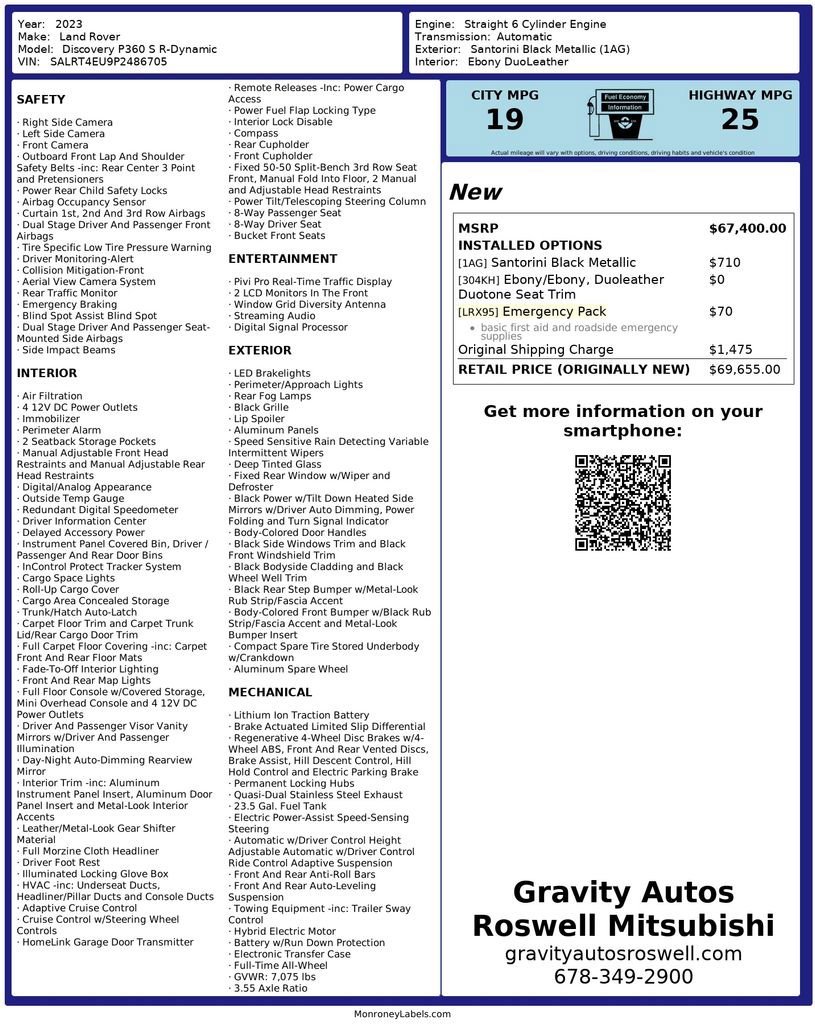 Used 2023 Land Rover Discovery S R-Dynamic image 3