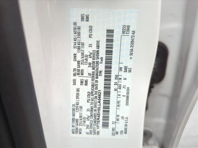 Certified 2020 Ford Ranger XL w/ Equipment Group 101A Mid image 29