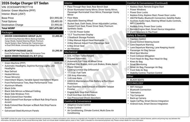 New 2026 Dodge Charger GT w/ Driver Convenience Group AWD/4WD image 34