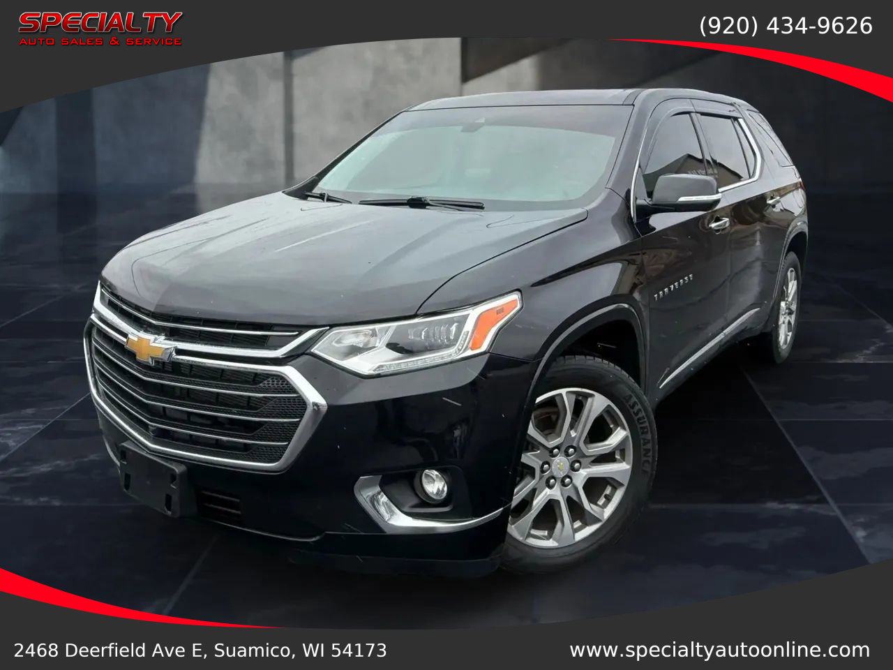 Used 2020 Chevrolet Traverse Premier w/ LPO, Floor Liner Package image 1