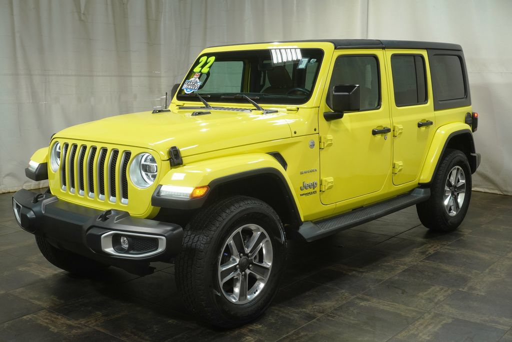 Used 2022 Jeep Wrangler Unlimited Sahara w/ LED Lighting Group AWD/4WD image 2