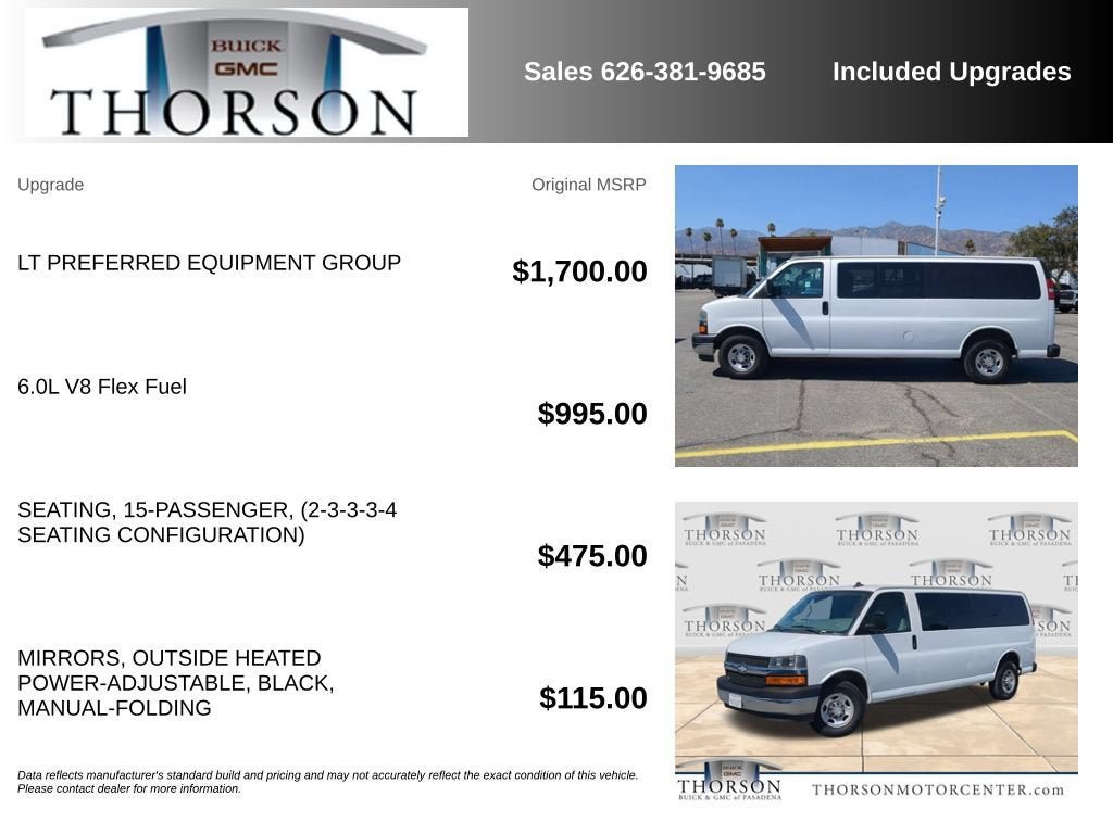 Used 2020 Chevrolet Express 3500 LT w/ LT Preferred Equipment Group RWD image 6