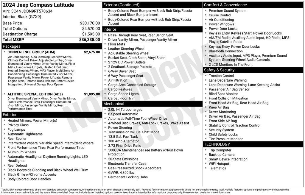 Used 2024 Jeep Compass Latitude w/ Convenience Group image 8