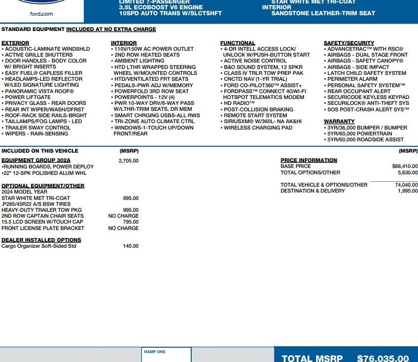 Used 2024 Ford Expedition Limited image 2