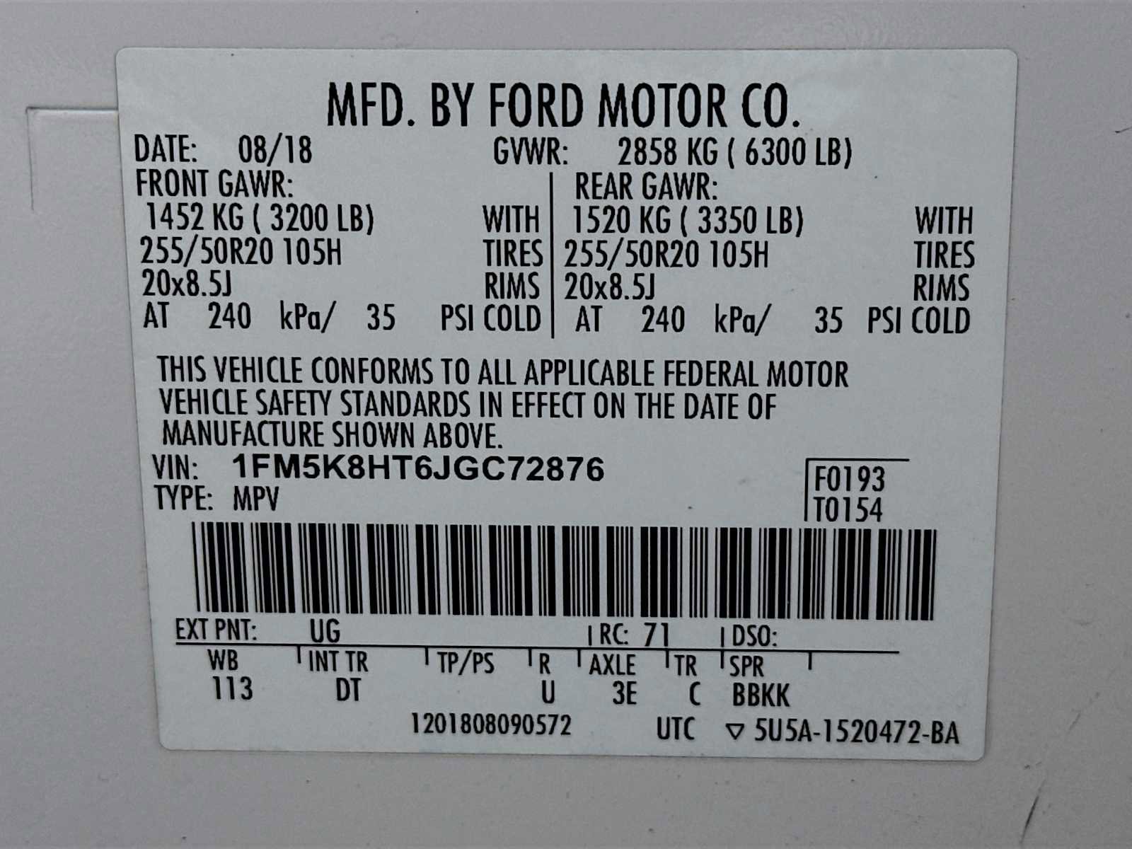 Used 2018 Ford Explorer Platinum AWD/4WD image 32
