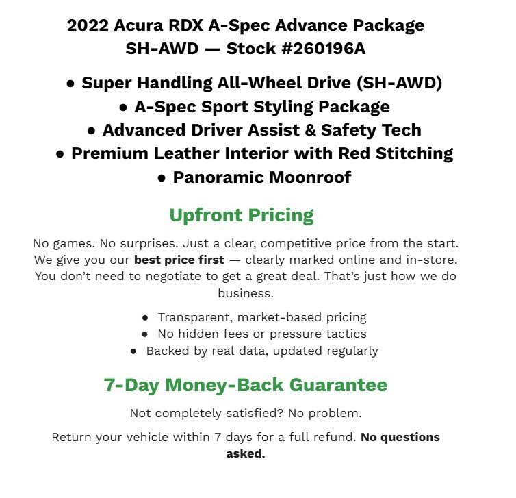 Used 2022 Acura RDX AWD image 3