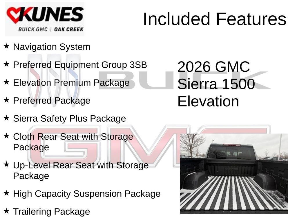 New 2026 GMC Sierra 1500 Elevation w/ Elevation Premium Package AWD/4WD image 2