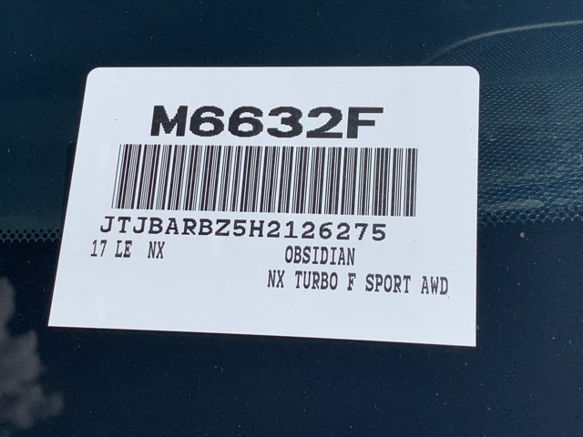 Used 2017 Lexus NX 200t F Sport w/ F Sport Premium Package AWD/4WD image 47