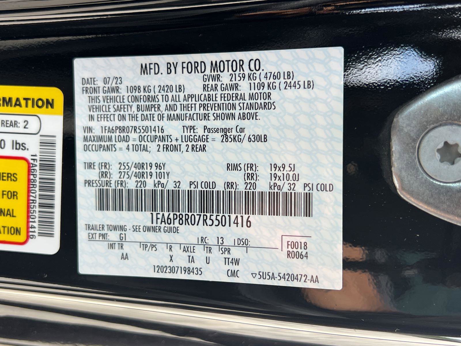 Used 2024 Ford Mustang Dark Horse RWD image 28