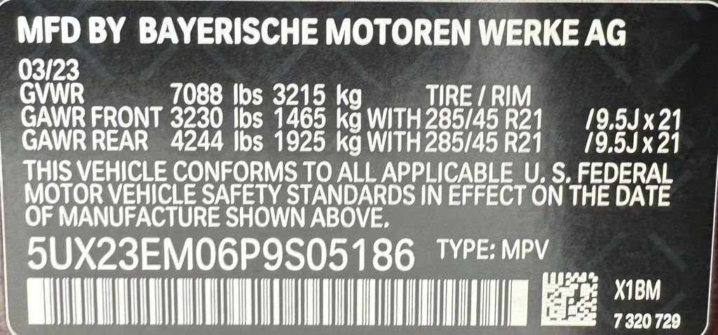 Certified 2023 BMW X7 xDrive40i w/ M Sport Package image 51