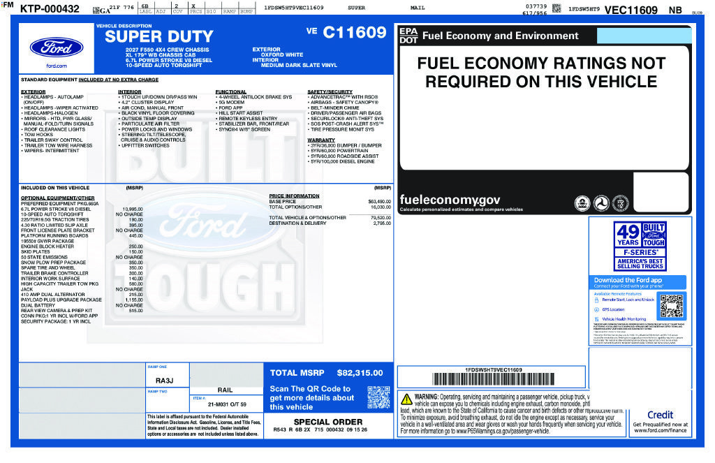 New 2027 Ford F550 4x4 Crew Cab image 4