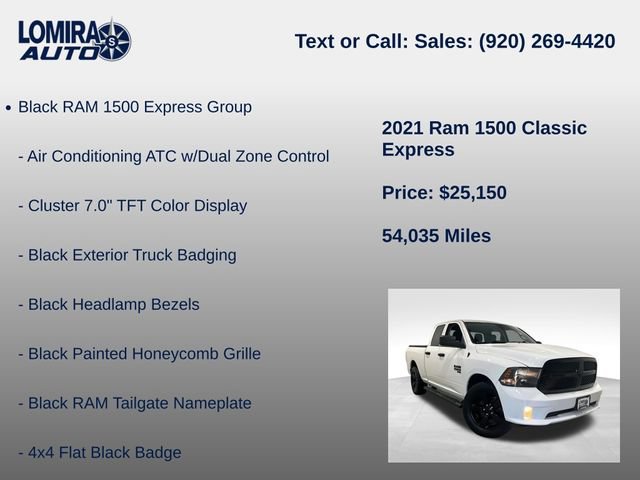 Used 2021 RAM 1500 Express w/ Wheel & Sound Group AWD/4WD image 14