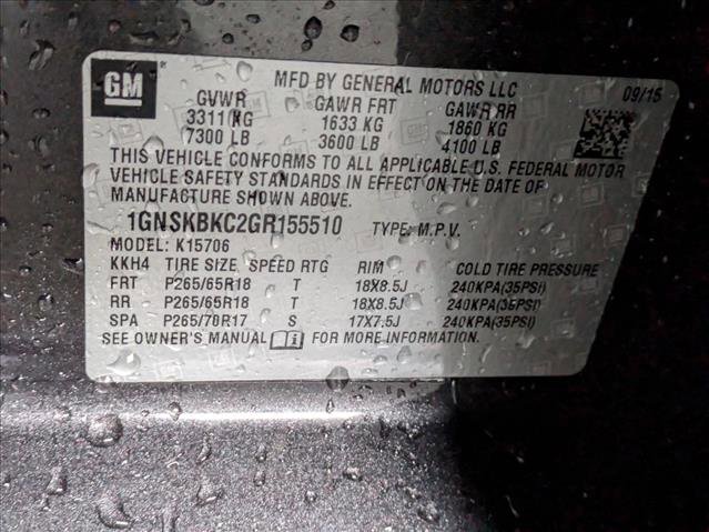 Used 2016 Chevrolet Tahoe LT image 16