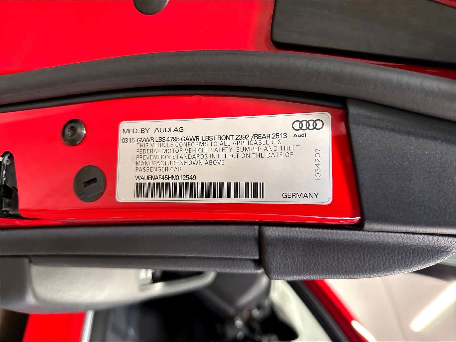 Used 2017 Audi A4 2.0T Premium Plus w/ Premium Plus Package AWD/4WD image 35