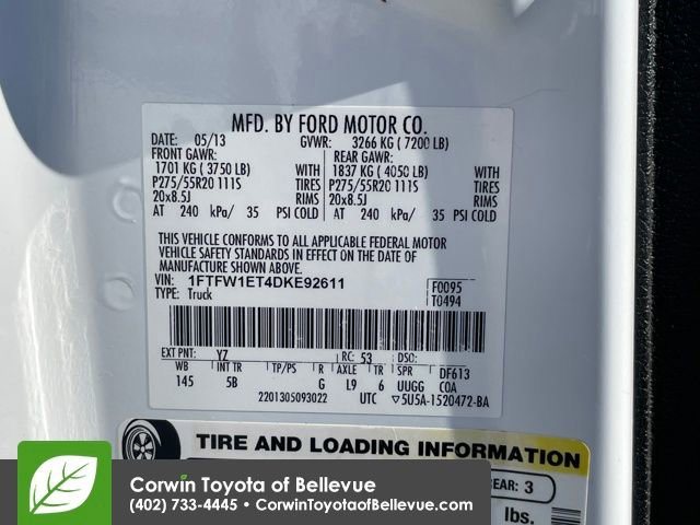 Used 2013 Ford F150 FX4 w/ Luxury Equipment Group image 7