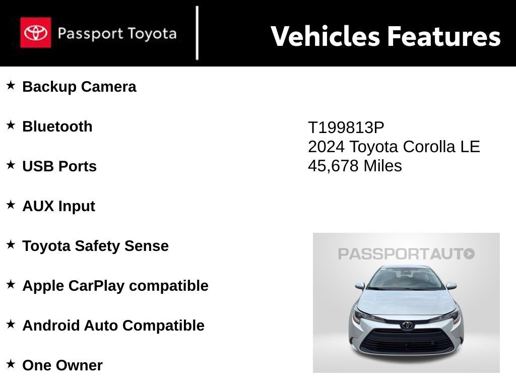 Used 2024 Toyota Corolla LE FWD image 10